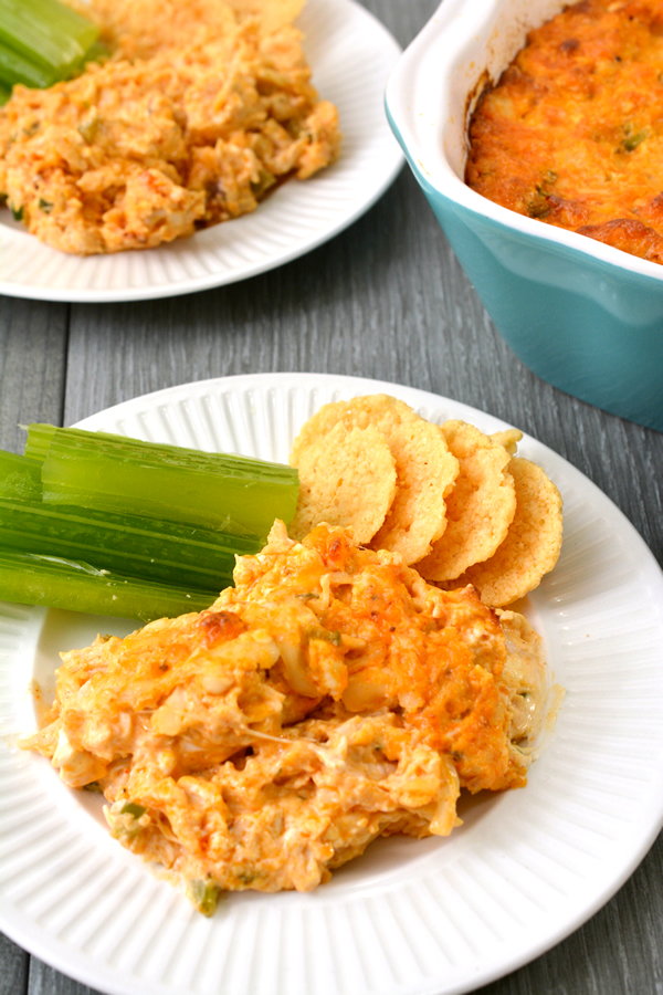 Keto Buffalo Chicken Dip - EASY Low Carb Ranch & Shredded Chicken Buffalo Dip Recipe - BEST Snack or Parties Dip Idea