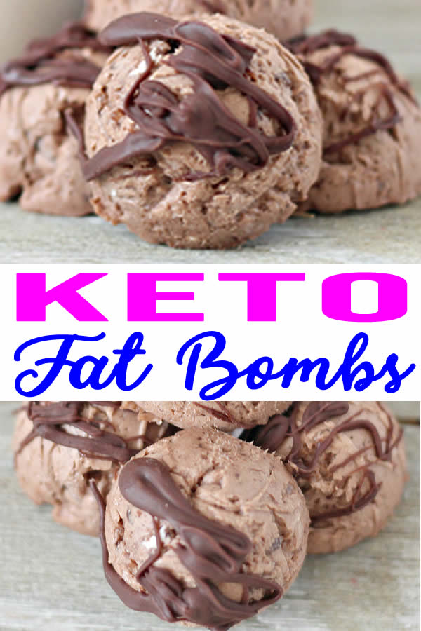 Low-Carb Keto Chocolate Fat Bombs Recipe! Amazing fudgy chocolate balls, made with cream cheese, butter, dark chocolate chips, swerve sweetner and coconut oil. Easy to make, great for a treat, snack or dessert. Keep your sugar cravings satisfied with these delicious keto sweet treats. Low carb recipes for weightloss and keto dessert recipes for the BEST fat bombs!